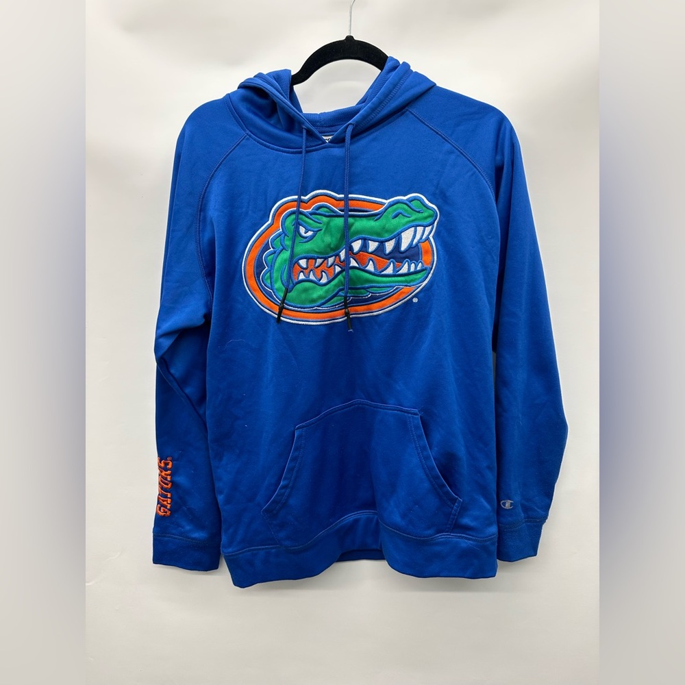 VINTAGE CHAMPION FLORIDA GATORS EMBROIDERED LOGO SWEATER HOODIE (size Small)